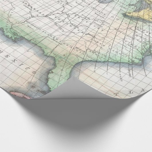  Magnetic Declination Map Verenigde Staten Cadeaupapier (Hoek)