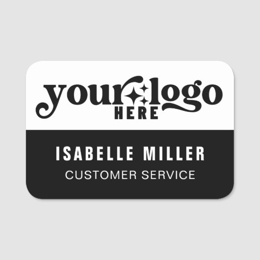 Magnetic Employee Name Company Logo Naamplaatje (Voorkant)