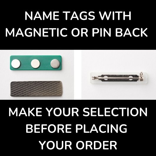 Magnetic Employee Name Company Logo Naamplaatje