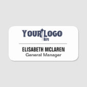 Magnetic Employee Name Tag - voor Prof (Voorkant)