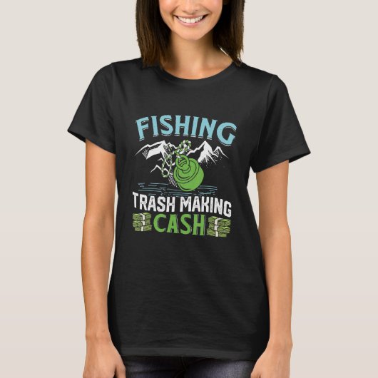 Magnetic Fishing Trash making Cash Treasure Scrap T-shirt (Voorkant)