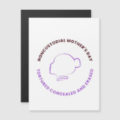 Magnetic Logo Noncustodial Mothers (Voorkant / Achterkant)