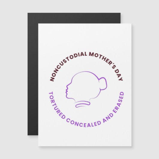 Magnetic Logo Noncustodial Mothers (Voorkant / Achterkant)