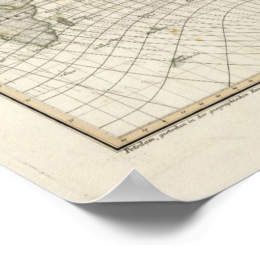 Magnetic Map of the World Poster (Hoek)