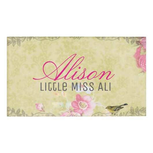 Magnetic Name Badge op Spring Green (Voorkant)