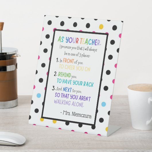 Magnetic Notepad Reclamebord Met Voetstuk (Insitu)