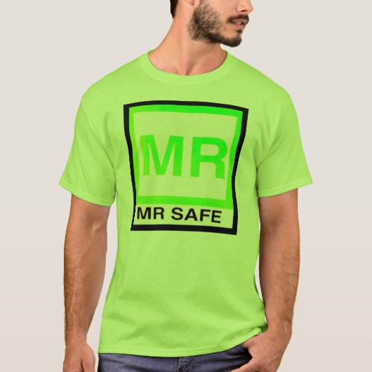 Magnetic Resonance safe "MR SAFE" T-shirt (Voorkant)