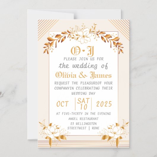 Magnetic Save the Date Wedding Invitation Magnetische Uitnodiging (Voorkant)