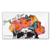 Magnetic Skull Weddenrenkaarten Magnetisch Visitekaartje (Voorkant)