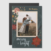 Magnetic Winter Spice Flat Holiday Fotokaart Magnetische Uitnodiging (Voorkant / Achterkant)