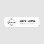 Magnetisch aangepast bedrijfspersoneel logo naamplaatje (Voorkant)