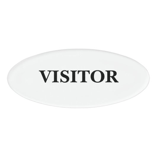 Magnetisch Badge - Bezoeker (Voorkant)
