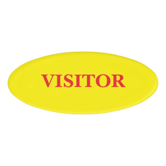 Magnetisch Badge - Bezoeker (Voorkant)