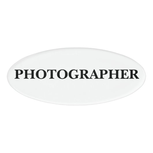 Magnetisch Badge - Fotograaf (Voorkant)