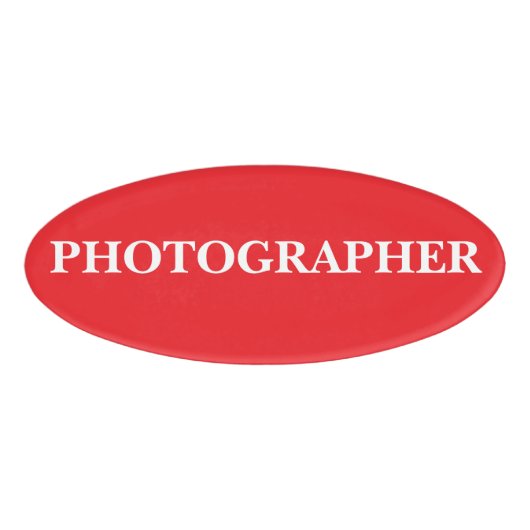Magnetisch Badge - Fotograaf (Voorkant)