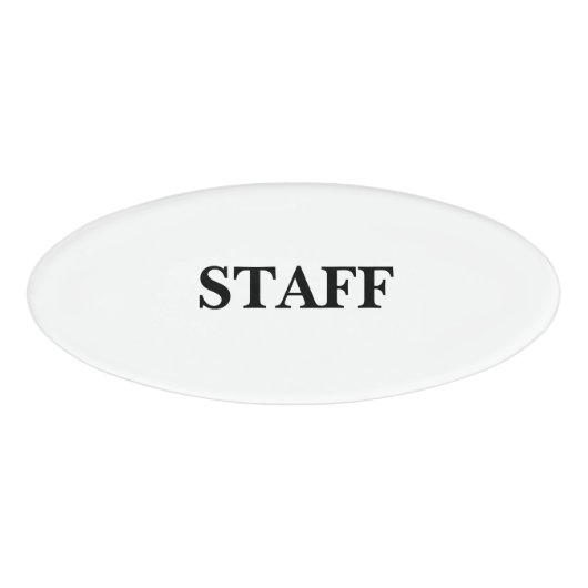 Magnetisch Badge - Personeel (Voorkant)