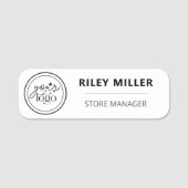 Magnetisch Bedrijf Logo Werknemersnaam Badge Label (Voorkant)