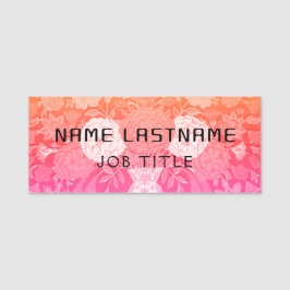 Magnetisch Bedrijf Medewerker Esthetisch Elegant Naamplaatje