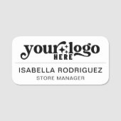 Magnetisch Bedrijf Werknemer Naam Tag (Voorkant)