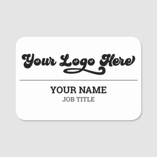 Magnetisch Bedrijf Werknemer Naam Tag (Voorkant)
