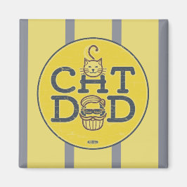 Magnetisch bericht "Kat papa" Magneet