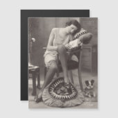 Magnetisch briefkaart van Flapper Girl 1920 (Voorkant / Achterkant)