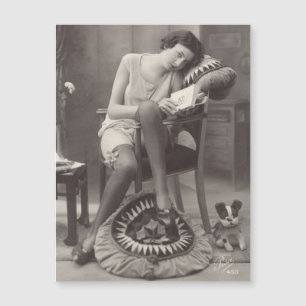 Magnetisch briefkaart van  Flapper Girl 1920