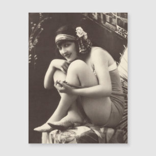 Magnetisch briefkaart van  Flapper Girl 1920
