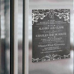 Magnetisch Chalkboard  Typografie Magnetische Uitnodiging<br><div class="desc">Het Victoriaans Engelse Cottcore Rustic Luxe Chalkboard Wedding-ontwerp met een grenselement dat uniek is en zeker genoeg complimenten van uw gasten krijgt. Twee liefje romantische handtekeningen die je kruisen symboliseren je eeuwig liefde en de twee worden een in heilig matrimonium. Tekstdividers en zelfs twee mensen houden handen vast in het...</div>