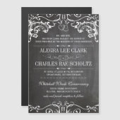 Magnetisch Chalkboard  Typografie Magnetische Uitnodiging (Voorkant / Achterkant)