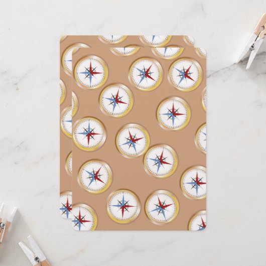 Magnetisch Compasepatroon (Voorkant / Achterkant in situ)