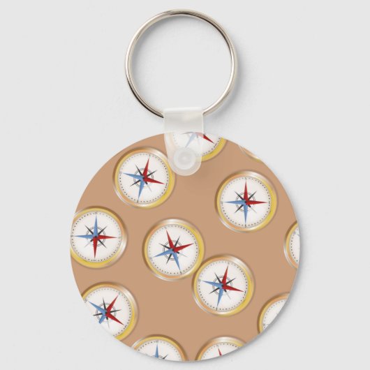 Magnetisch Compasepatroon Sleutelhanger (Voorkant)