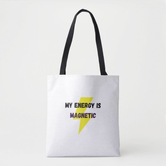 magnetisch energie-Tas Tote Bag (Voorkant)