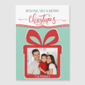 Magnetisch! Foto Merry Christmas Flat Wenskaart (Voorkant)