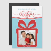Magnetisch! Foto Merry Christmas Flat Wenskaart (Voorkant / Achterkant)