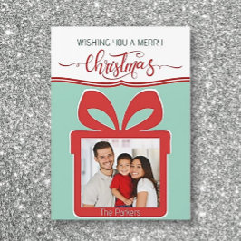 Magnetisch! Foto Merry Christmas Flat Wenskaart