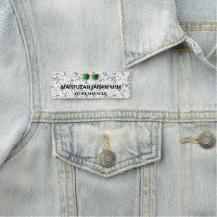 Magnetisch, geborduurd, Logo Labels Lokaal & onl Naamplaatje