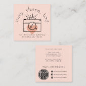 Magnetisch Label Hartcamera Sociale media Business (Voorkant / Achterkant)