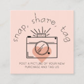 Magnetisch Label Hartcamera Sociale media Business (Voorkant)