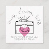 Magnetisch Label Hartcamera Sociale media Business (Voorkant)