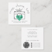 Magnetisch Label Hartcamera Sociale media Business (Voorkant / Achterkant)