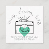 Magnetisch Label Hartcamera Sociale media Business (Voorkant)