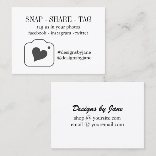 Magnetisch Label Kleine Bedrijfs van de Orde van h (Voorkant / Achterkant)