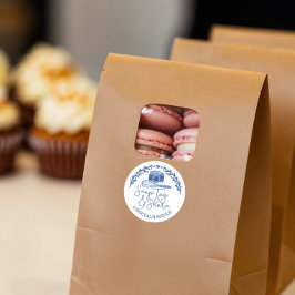 Magnetisch, Label, sociale media delen & bakkerij Ronde Sticker