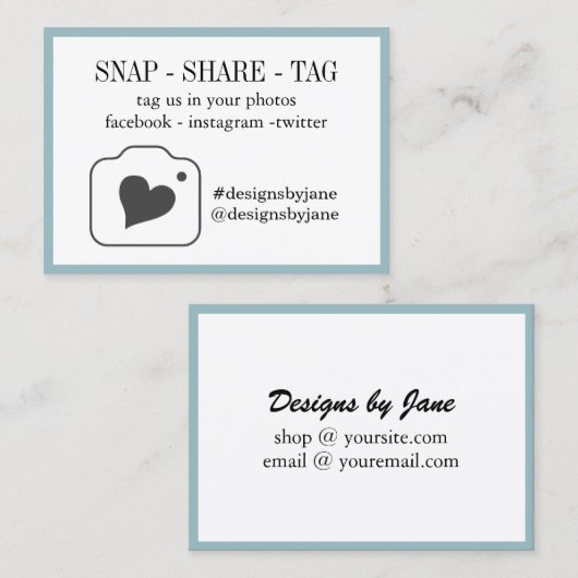 Magnetisch Label voor kleine zakelijke bestellinge (Voorkant / Achterkant)