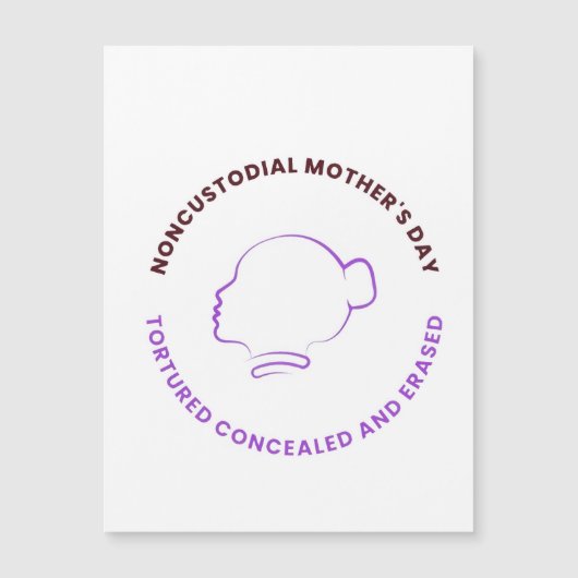 Magnetisch Logo Niet-hoedende Moeders (Voorkant)