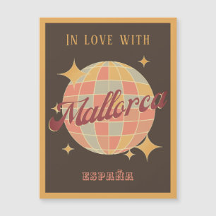 Magnetisch Mallorca España Spanje Retro Briefkaart
