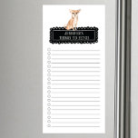 Magnetisch notebook Chihuahua Shopping List Magnetisch Notitieblok<br><div class="desc">Schattige dingen om een Chihuahua-hond te halen met een zwart karton lijst dat gepersonaliseerd is met jouw naam.</div>