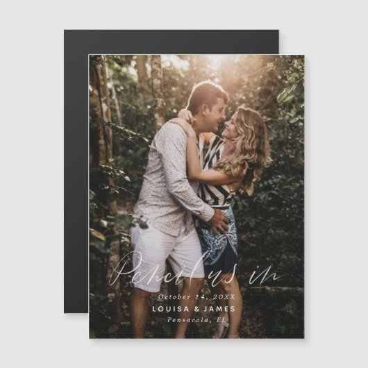 Magnetisch potlood ons in sparen de Fotokaart van  (Voorkant / Achterkant)