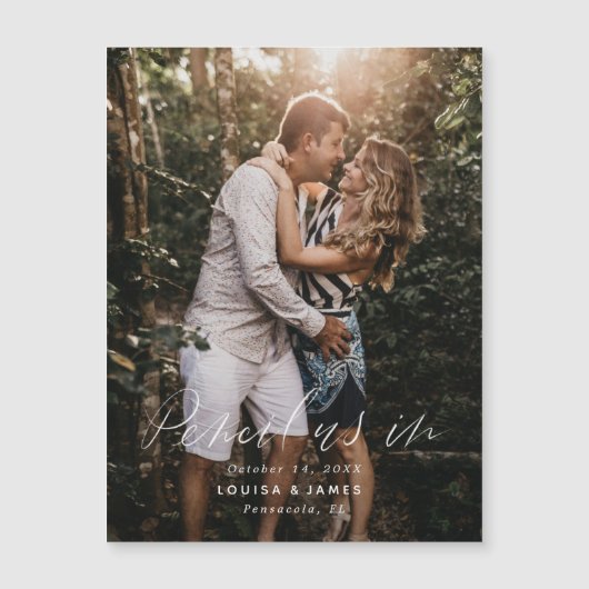 Magnetisch potlood ons in sparen de Fotokaart van (Voorkant)